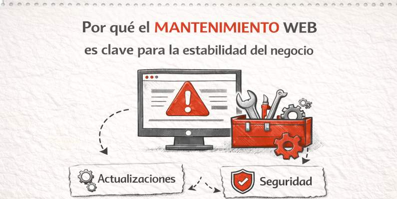 Por qué el mantenimiento web es clave para la estabilidad del negocio
