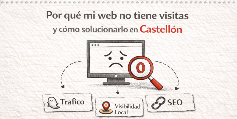 Porque mi web no tiene visitas y cómo solucionarlo en Castellón